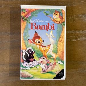 1997 Original Vintage Walt Disney's Classic Black Diamond "Bambi" VHS